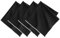 Villeroy and Boch Manufacture Rock Merrow Stitch Servietten aus Baumwolle, übergroß, 53,3 x 53,3 cm, Schwarz, 4 Stück