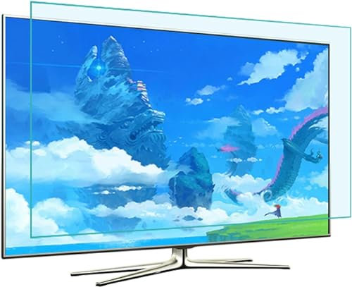 Protector de pantalla de TV antideslumbrante esmerilado 32-75 pulgadas Película de filtro anti luz azul/a prueba de polvo Suaviza la luz y protege sus ojos para LCD, LED, 4K OLED/Clear / 42 Inche