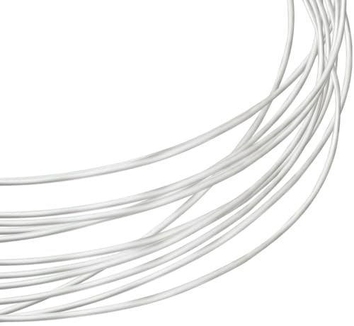 Beebeecraft 27 Gauge/0.4 mm Silberdraht 925 Sterling Silber 2 m Runder Tot weich BastelSchmuckdraht Mit 2 WildlederPoliertuch Für DrahtwickelDIYSchmuck Armbänder Ohrringe