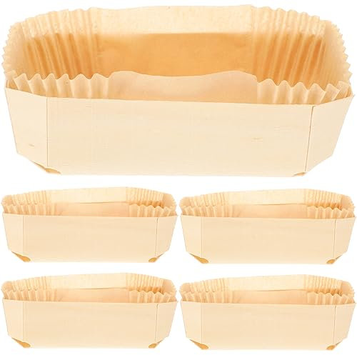 MAGICLULU 1 Jeu Bac à Papier En Bois Moule Carré Moule à Gâteau Au Four Boîte De Cuisson Moule De Boulangerie Plat De Cuisson En Bois Pâte à Bois Palettes En Bois Ustensiles De Cuisson4.72X2.55X1.49in
