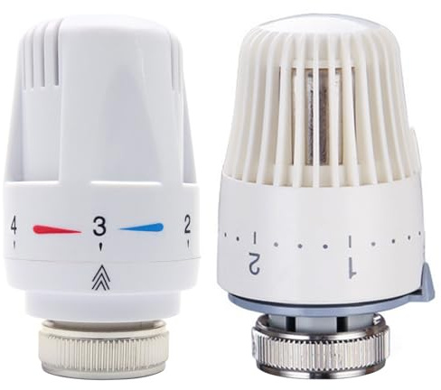 Temperaturregelventil, M30 x 1,5 System-Thermostat-Heizkörperkopf, automatischer Standard-Kühlerventil-Ersatz, fester Kopf, Thermostat-Heizkörperventil, Heizsystem (nur 2 Typen-Kopf)