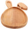 DEARMAMY vassoio del coniglietto di Pasqua lavagna fogli pentagrammati Vassoio in legno a forma di coniglietto vassoio di frutta in legno arredamento del tavolino piatto di legno delicato