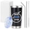 Shinhoo Personalised 20oz Insulated Travel Mug Coffee Cup Gifts for Dad Father, Best Dad Ever Tumbler with Straw and Lid for Dad's Birthday Gifts, Presents Gift Ideas for Father's Day