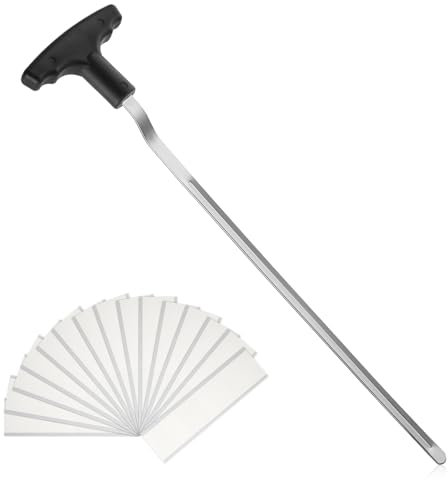 PEUTIER Golf Grip Removal Tool, 11 V-Groove Golf Grip Remover Saver for Standard Length Swinging Grips Sharpener, with 15pcs Golf Club Double Sided Tape Gripping Kit Supplies for Golf Club Accessory