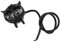 2000LM Motorrad-Nebelscheinwerfer, Vogelform, LED-Scheinwerfer, 12–80 V, Off-Road, SUV, ATV, UTV, LKW, Gelbe und Weiße Lichtmodi für Gärten, Höfe