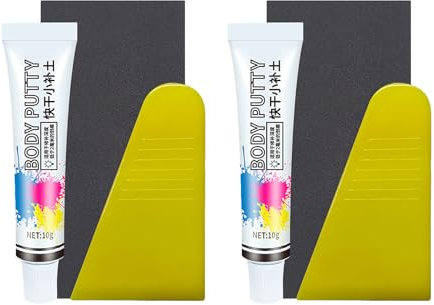 iwiio Car Body Filler Repair Kit, Car Scratch Filler Putty, Car Scratch Repair Paste, Car Filler for Bodywork, Quick Dry Car Body Repair Kit for Dents, Scratches, Peeling Paint - 2 Sets