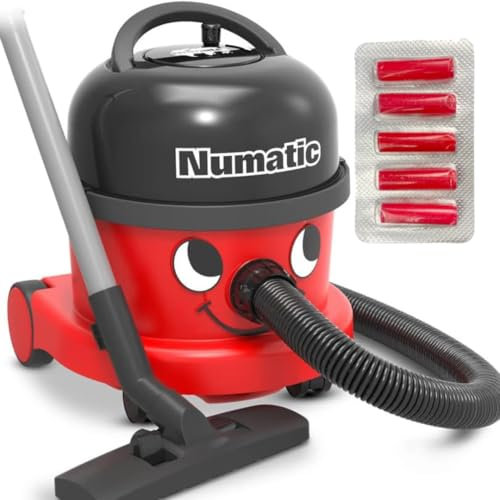 Numatic NRV240-11 Henry Vacuum Cleaner 620W 9L Commercial Dry Red + 5 Bag Freshener Sticks