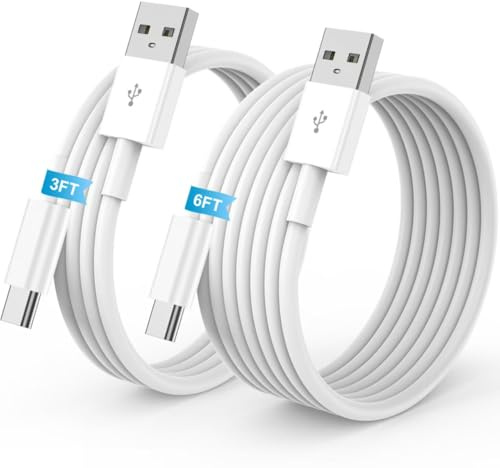 Caricabatteria da auto per iPhone 16 15 Carplay, confezione da 2 [0,9 m + 1,8 m), cavo di ricarica da USB A a USB C per Apple per iPhone 16 15/Plus/Pro Max, per iPad Pro 12.9/11, Air 5th/4th Gen, Mini
