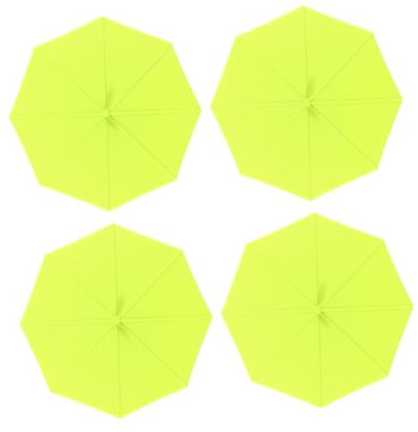 WATIIFUFU 4stücke Silikon-becherdeckel Schirmförmige Tassenabdeckungen Auslaufsichere Becherabdeckungen Aus Lebensmittelechtem Silikon Geeignet Für Temperaturen Wiederverwendbar