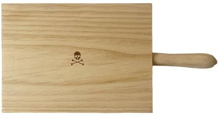 Scalpers PER267 Tabla de Corte Cuadrada con Mango Redondo en Madera de Haya 29x14,5cm Home