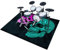 EYKWKB Alfombra de Tambor 120 x 80 cm Alfombras Acusticas Bateria para Kits de Batería Electrónica Bombo Caja y Otros Instrumentos Musicales Alfombrillas Antideslizantes Alfombra para Batería