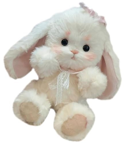 Luckxing Häschen-Nähset, Stoffhasen-Nähset, Lern-Nähset, Das Näh- und Bastelset für Plüschpuppen mit beweglichen Gelenken enthält eine Anleitung und Filzmaterialien für die Herstellung niedlicher