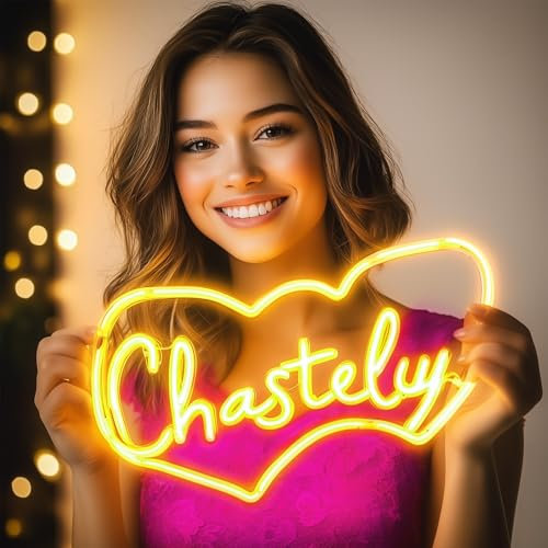 Custom Neon Light Sign,Dimmable Neon Lights for Wall and Personalised Led Lights Sign Gift fit Wedding Birthday Party Gift Bedroom Bar Shop Name Logo Neon Lights Mother's Day, Father's Day