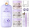 SAVILAND Advanced Low Odor Acryl Nagelset: Komplettes Acrylnagel Set mit EMA Monomer Klarem Weißen und Rosafarbenem Acrylpulver Acrylpinsel für Verlängerungen Ombre Designs