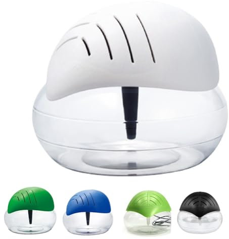 Purificador de aire, difusor de aroma de aceite esencial, ambientador de aire fresco, elegante y moderno con una luz nocturna relajante y colores de luz, para el hogar, dormitorio, oficina (blanco)