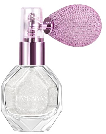 Glitter Spray for Face, Body & Hair | Sparkle Cosmetic Shimmer Highlighter | Perfect for Christmas, Raves & Parties 04-Silber