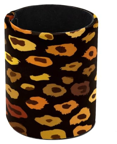 VAPOKF Pot à stylos pour bureau, pot à crayons, pinceaux de maquillage, rangement de fournitures de bureau, organisateur pour la maison et le bureau – Teintes de pieds léopard