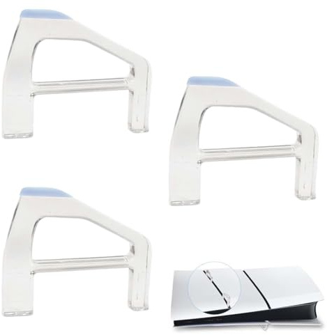 XPEX 3 articoli Supporto per PS5 Slim, ps5 usata，supporto ps5 orizzontale，piedini di raffreddamento semplici, base piatta per console(edizione digitale).