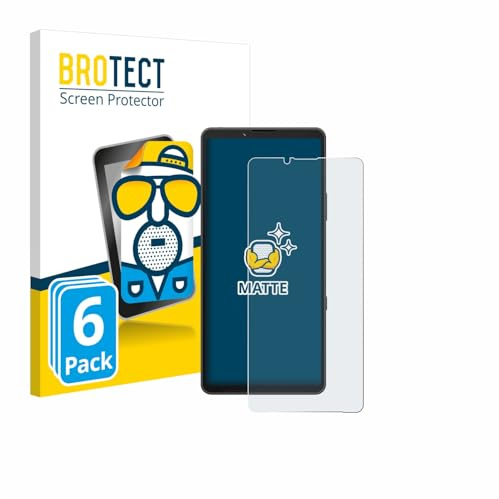 BROTECT Schutzfolie für Sony Xperia 10 VII (case-friendly) | 6 Stück Entspiegelnder Displayschutz Made in Germany Matte Displayschutz-Folie Anti-Reflex Anti-Fingerprint Einfache Montage
