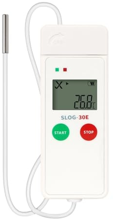 Professionelles Hygrometer Thermometer Logger mit Doppelbildschirm-Schnittstellen Display Sonden Hygrometer für Labor Display Temperatur Luftfeuchtigkeit Meter