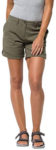 Jack Wolfskin Damen Desert Shorts, woodland green, 36 (S)