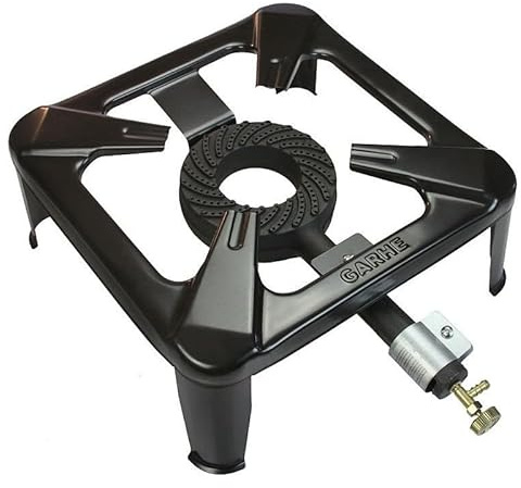 Garhe HORNILLO Paellero Dante para exterior con patas desmontables, adaptable a Barbacoa Multiusos Dante