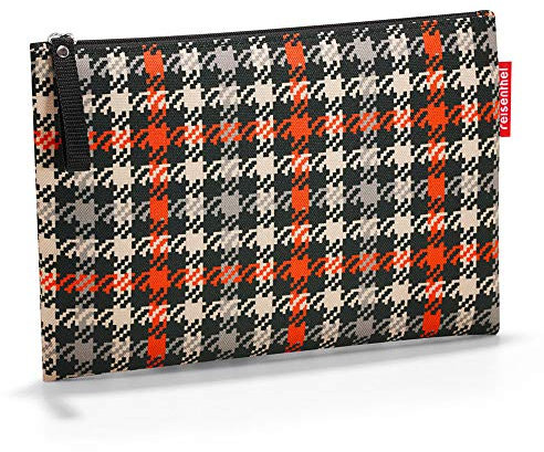 reisenthel case 1 LR3068 glencheck red – Kosmetiktasche und Ordnungshelfer für unterwegs mit Reißverschluss – B 24 x H 17 x T 0 cm