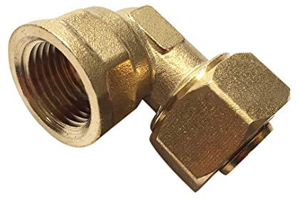 XIZONLIN Messing Gewindefitting, Winkel 90°, für Aluverbundrohr, Schraubfitting,2632×1,1 pcs