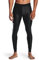 Under Armour UA Hg Isochill Herren-Leggings, Baselayer-Leggings, schwarz / weiß, M