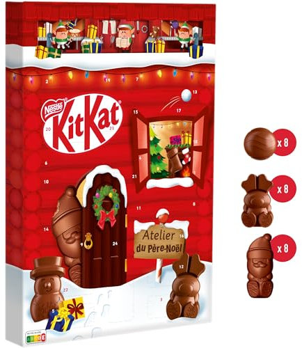 KitKat - Calendrier de l'Avent Chocolat de Noël - 209,6g