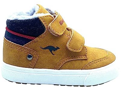 KangaROOS Unisex Kinder Kavu Primo V Sneaker, Tan Yellow Rouge, 24 EU