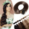 20 inches SEGO Pre Bonded U Tip Hair Extensions Real Human Hair 200 Strands [#2 Dark Brown] Remy Keratin Nail Tip Invisible Straight Natural (100g)