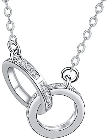Hifeeled Collana Donna Argento Sterling 925, Collana Rotonda Regolabile |45cm+5| Catene Anallergica, Gioielli Donna Regalo Originale