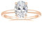 Titaniumcentral Ringe für Damen Silber 925 Solitärring 3CT Oval Zirkonia Verlobungsringe Versprechen Ring Eheringe Rosegold Gold (Rosegold,55 (17.5))