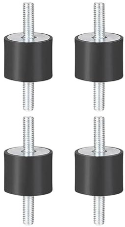 DEWIN Stoßdämpfer M6, 4 Stück Gummipuffer Gummidämpfer Gummihalterungen Male Anti-Vibration Silentblock Auto Boot Spulen VV20 * 15 M6*18