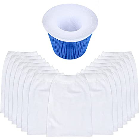 KOMUNJ Pack of 20 Pool Skimmer Socks Filter Net Pool Skimmer Basket Filter, Durable Elastic Nylon Fabric Pool Skimming Socks, Suitable for Pool Cleaning Filters of Leaf Remnants