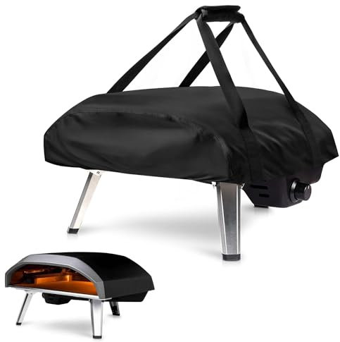 Fenghome Housse de four à pizza pour Koda 16, imperméable et résistant aux intempéries, sac de transport, en tissu Oxford, fourre-tout pour four à pizza - Noir (66 x 60 x 22 cm)