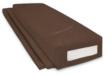 COVER IT Unterbett Aufbewahrungsbox - Kleiderschrank Organizer für Bettdecken Braun 105x50x16cm - 3 Stück Klamotten Aufbewahrung Aufbewahrungstasche Kleidung Kleideraufbewahrung