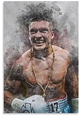 XINGSHANG Oleksandr Usyk Poster, Heimdekoration, Poster, Wandkunst, Hängebild, Druck, dekoratives Gemälde, Poster, 40 x 60 cm