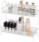 EKNITEY Bathroom Storage Spice Rack - 2 Tier Kitchen Storage & Organisation, Small Bathroom Organiser for Countertop, Home and Office
