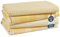LANE LINEN Set di 4 strofinacci da cucina in cotone, assorbenti, ad asciugatura rapida, 45,7 x 71,1 cm, giallo