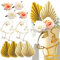 JeVenis Acrílico Minimalista Arte Lady Face Cake Topper Boho Cake Topper Vintage Rose Flower Wedding Cake Toppers para Boda Nupcial Ducha Fiesta de cumpleaños
