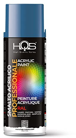 HQS Bombe de peinture acrylique, couleurs Ral (Ral 5007 - Bleu brillant)