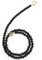HAOBIN Perle Griff Kette Taschenkette Perle Korn Kettenriemen Taschenhenkel Kette Tasche Griff Ersatz TascheKette Dekoration Kette Schultergurtkette Ersatz Damentaschenkette (Schwarz, 100cm)