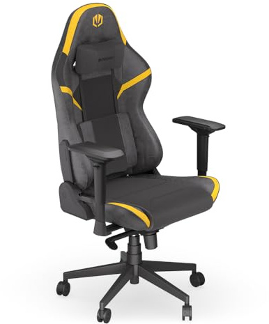ENDORFY Scrim YL, Gaming Stuhl, bürostuhl, schreibtischstuhl, Bequeme Konstruktion, Hochwertiges PU-Leder und atmungsaktives Gewebe, 4D-Armlehnen, Multilock Mechanismus, EY8A003