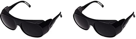 Kliplinc 2 gafas de seguridad para el trabajo, gafas de protección láser, color negro