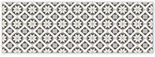 mubusi Alfombra Vinílica Cocina Salón - Varios Tamaños - (Sur Gris 80x240 cm)