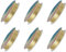 FINGERINSPIRE 6 rollos de alambre de joyería para hacer joyas de 51,5 m (calibre 28/26/24/22/20/18), alambre de cobre dorado claro, resistente al deslustre, alambre de cuentas para manualidades