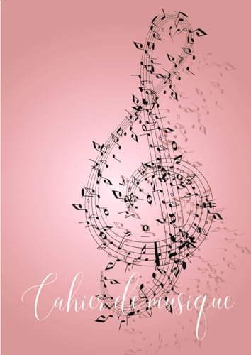 Cahier de musique: Cahier de musique et chant, Tous Niveaux, Grand Format, A4, 108 pages, carnet de partition avec 14 portées par page