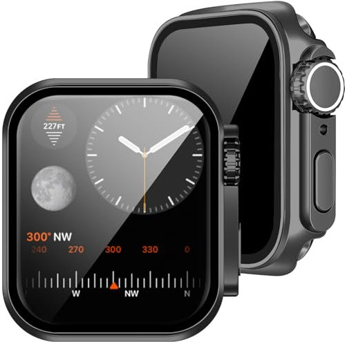 2Buyshop Hülle für Apple Watch Serie SE & 6 5 4 44mm Schutzhülle Hülle mit Anti Spy Sichtschutz Displayschutz Sehen Aus Wie iWatch Ultra Schutz Gehäuse für Apple Watch Series SE 6 5 4 Hülle 44mm Case